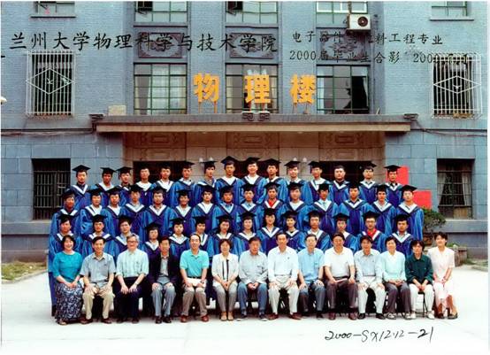 2000届开云(中国)电子器件与材料工程专业毕业留影